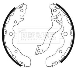 BORG & BECK Piduriklotside komplekt BBS6464